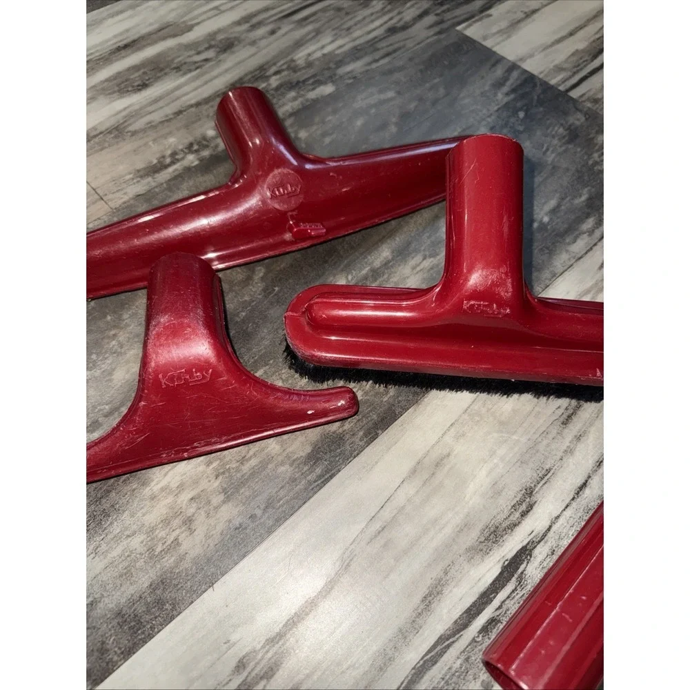 4 Pc Kirby Classic III Attachments Red Extension Curve Wand Brush